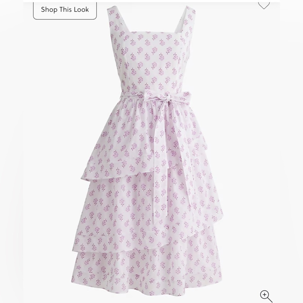 J Crew NWT tiered dress, size 00. Sweet print